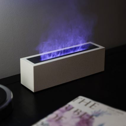 LED Aromadiffusor och luftfuktare med flammimulering LED/10W/5V