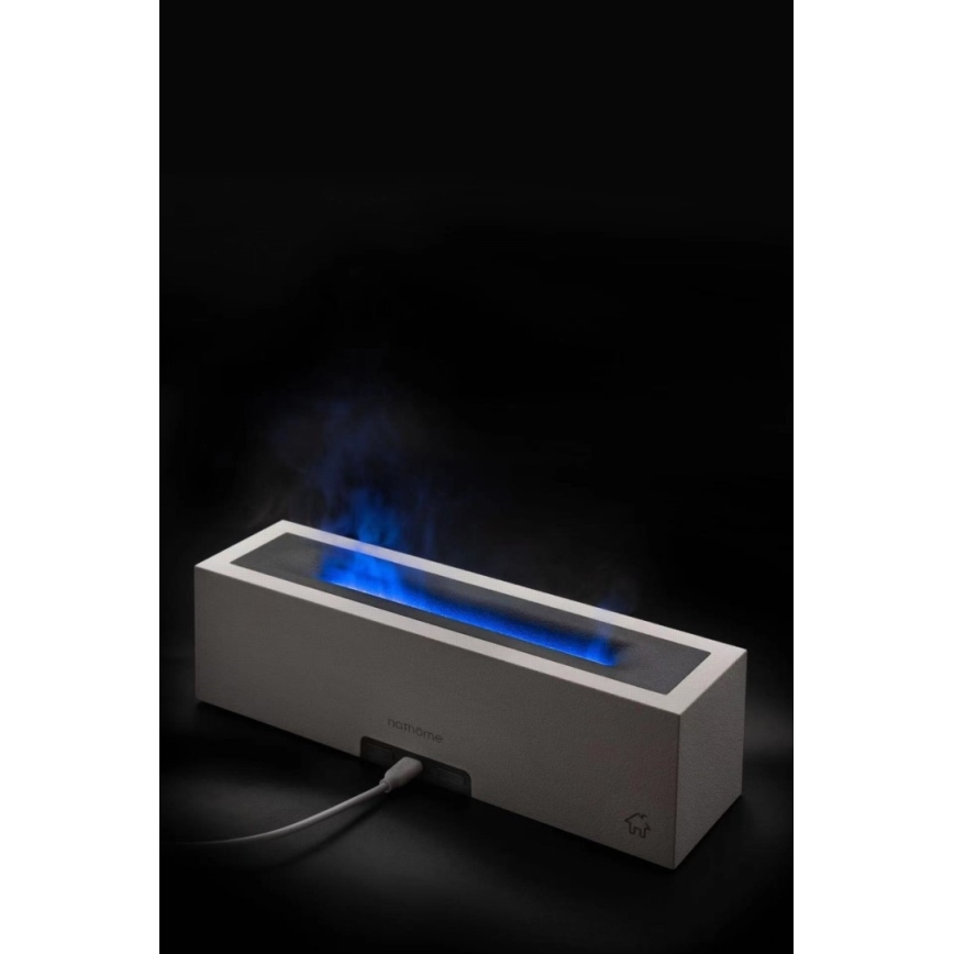 LED Aromadiffusor och luftfuktare med flammimulering LED/10W/5V