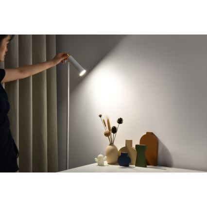 LED Dimbar golvlampa TIT LED/6W/230V vit