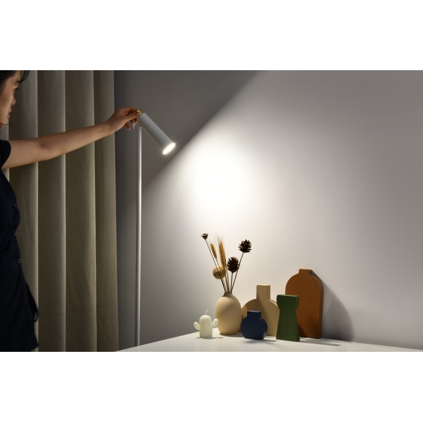 LED Dimbar golvlampa TIT LED/6W/230V vit