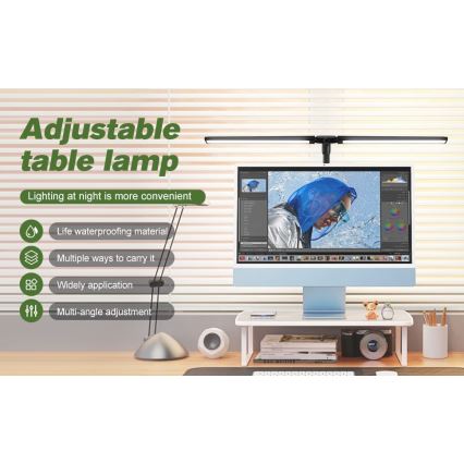 LED Flexibel ljusreglerad Monitorbelysning OFFICE LED/24W/230V 2700-6300K CRI 95