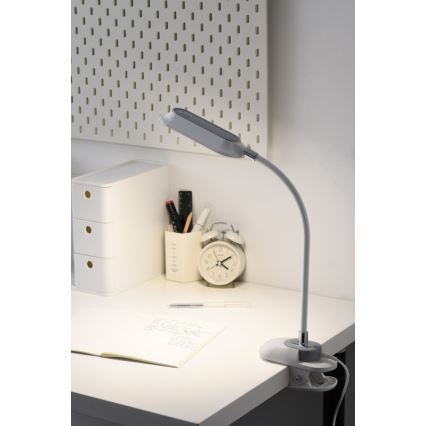 LED+CCT Dimmbar bordslampa med klämma CLIP LED/7,5W/230V 3000/4200/5000K vit