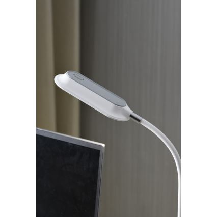 LED+CCT Dimmbar bordslampa med klämma CLIP LED/7,5W/230V 3000/4200/5000K vit