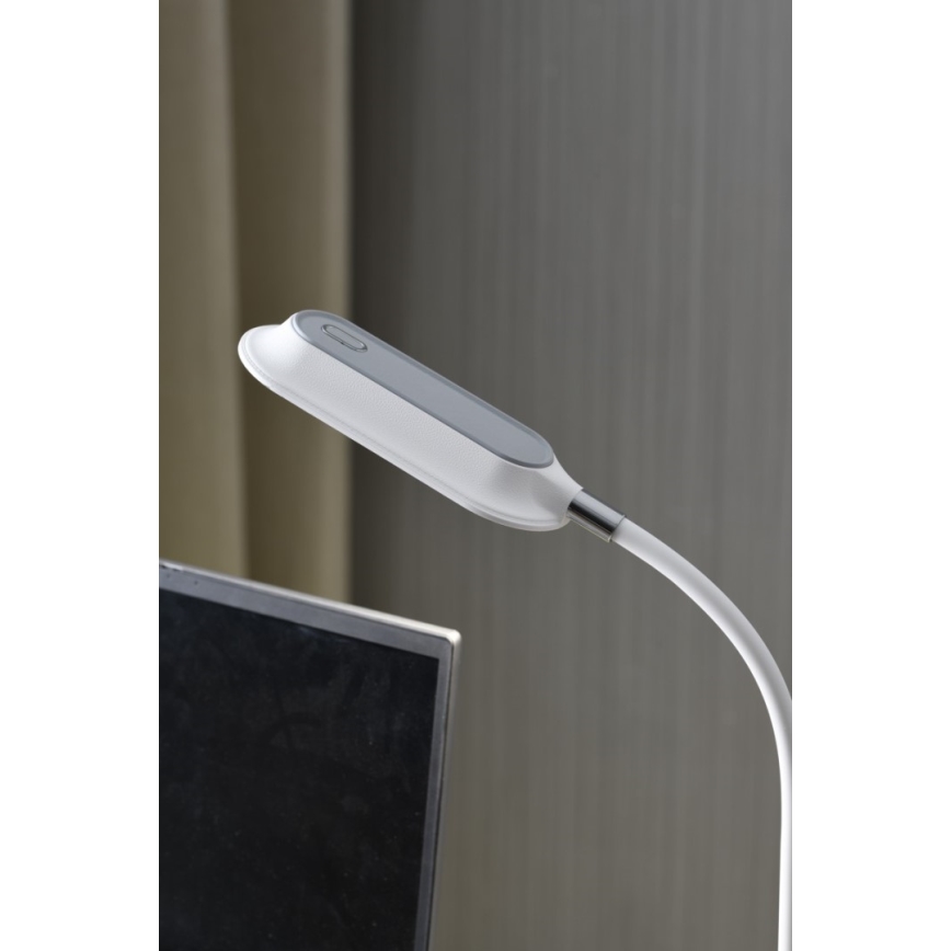 LED+CCT Dimmbar bordslampa med klämma CLIP LED/7,5W/230V 3000/4200/5000K vit