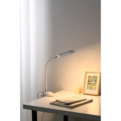 LED+CCT Dimmbar bordslampa med klämma CLIP LED/7,5W/230V 3000/4200/5000K vit