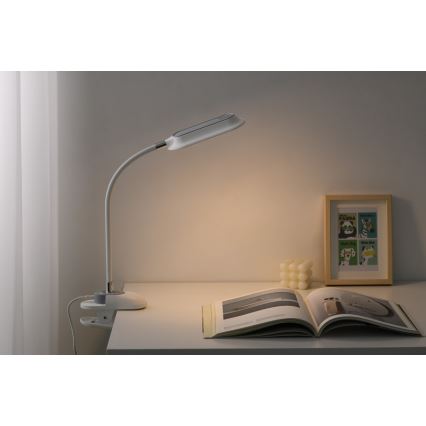 LED+CCT Dimmbar bordslampa med klämma CLIP LED/7,5W/230V 3000/4200/5000K vit