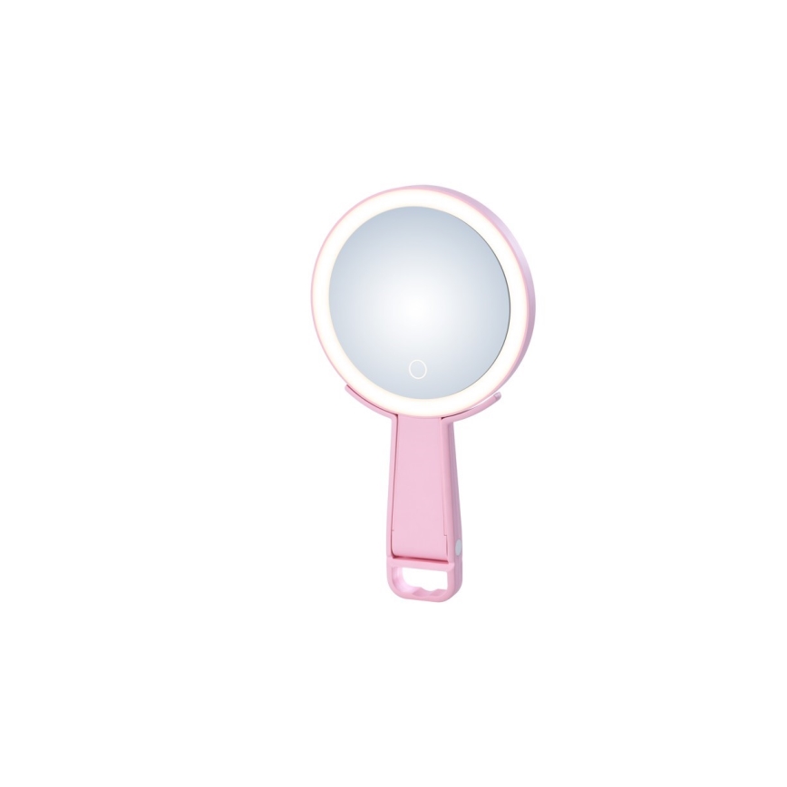 Immax 09102L - LED+CCT dimmbar sminkspegel SWEET LED/3W/5V rosa
