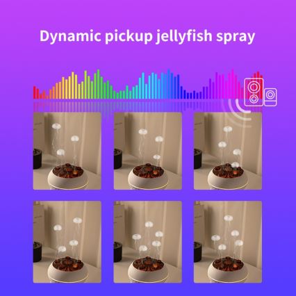Immax 09104L - Aromadiffusor och luftfuktare JELLYFISH LED/11W/5V