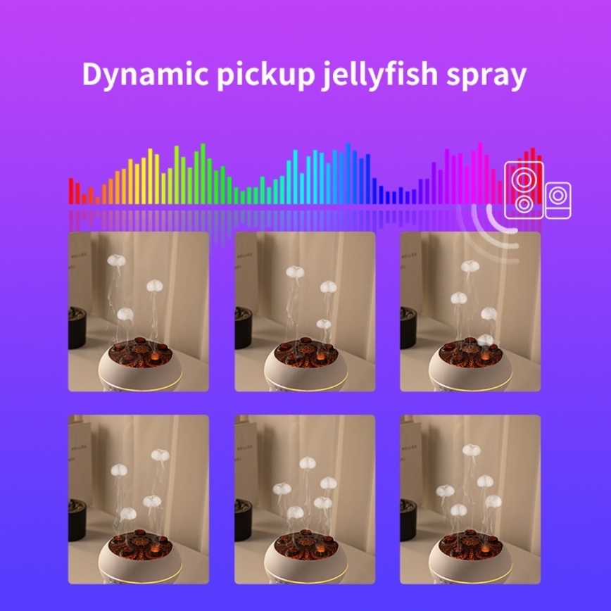 Immax 09104L - Aromadiffusor och luftfuktare JELLYFISH LED/11W/5V