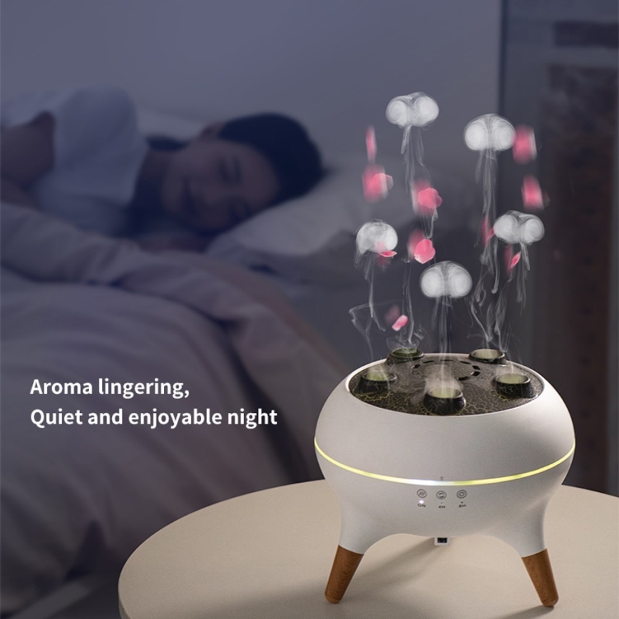 Immax 09104L - Aromadiffusor och luftfuktare JELLYFISH LED/11W/5V