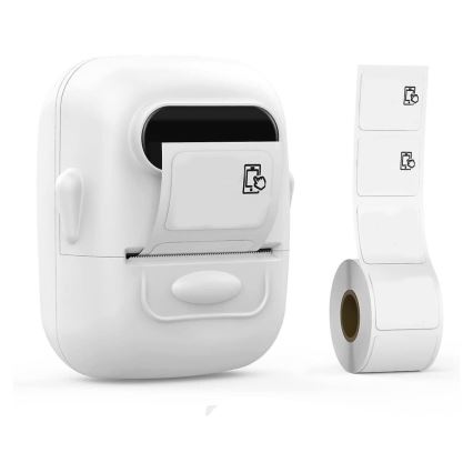 Digital etikettskrivare USB-C + 3x självhäftande etiketter