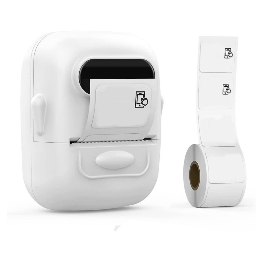 Digital etikettskrivare USB-C + 3x självhäftande etiketter