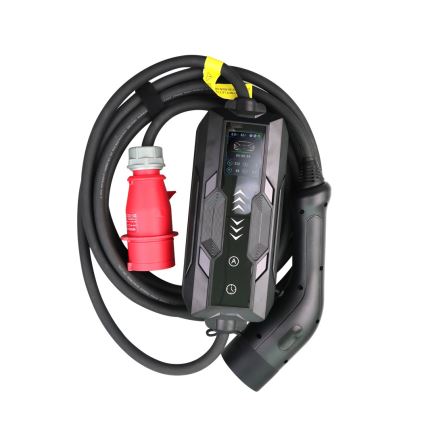 Immax - Laddstation för elbilar AC Typ 2 16A/380V 11kW + stickpropp 230V, 3,7kW 5m + fodral
