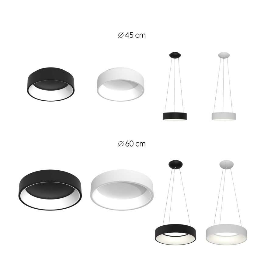 Immax NEO 07020L - LED ljusreglerad ljuskrona på textilsladd med fjärrkontroll AGUJERO LED/30W/230V Tuya