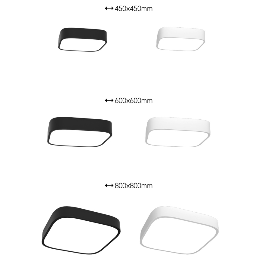 Immax NEO 07042L – LED Dimbar Takbelysning RECUADRO LED/67W/230V + Fjärrstyrd