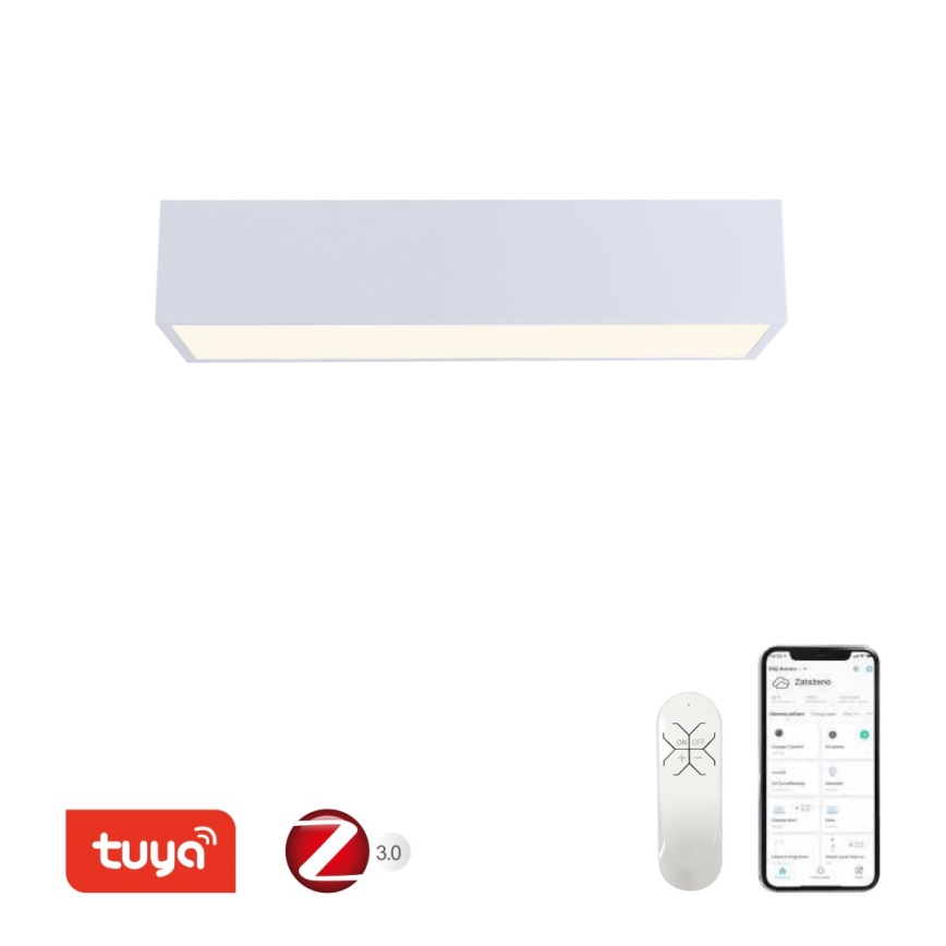 Immax NEO 07072-60 - LED Dimbar taklampa CANTO LED/34W/230V vit Tuya + fjärrkontroll