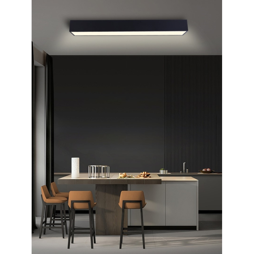 Immax NEO 07074-90 - LED Dimbar taklampa CANTO LED/50W/230V svart Tuya + fjärrkontroll
