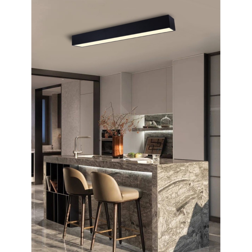 Immax NEO 07074-90 - LED Dimbar taklampa CANTO LED/50W/230V svart Tuya + fjärrkontroll