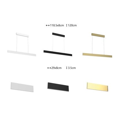 Immax NEO 07076L -  Dimbar LED-lampakrona med snöre svart LISTON LED/18W/230V + DO