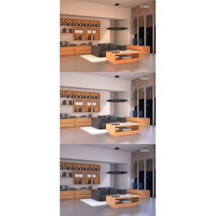 Immax NEO 07091L - Dimbar LED-lampakrona med snöre PASTEL LED/52W/230V 60 cm vit