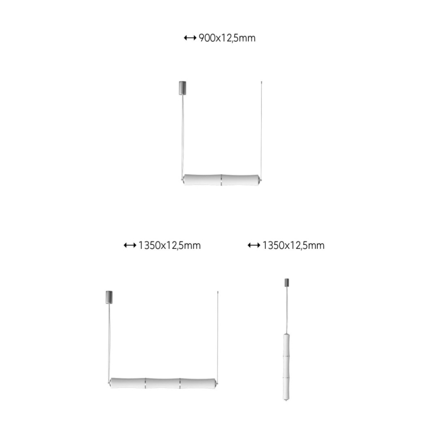 Immax NEO 07102L - LED dimbar taklampa BAMBOOS LED/30W/230V 90 cm Tuya + fjärrkontroll