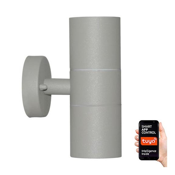 Immax NEO 07121B - LED RGB dimbar vägglampa PARED 2xGU10/3,5W/230V IP65 Tuya
