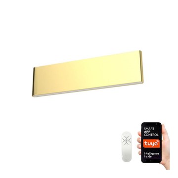 Immax Neo 07129L - LED Dimbar Väggbelysning LISTON LED/8W/230V guld + Fjärrstyrd