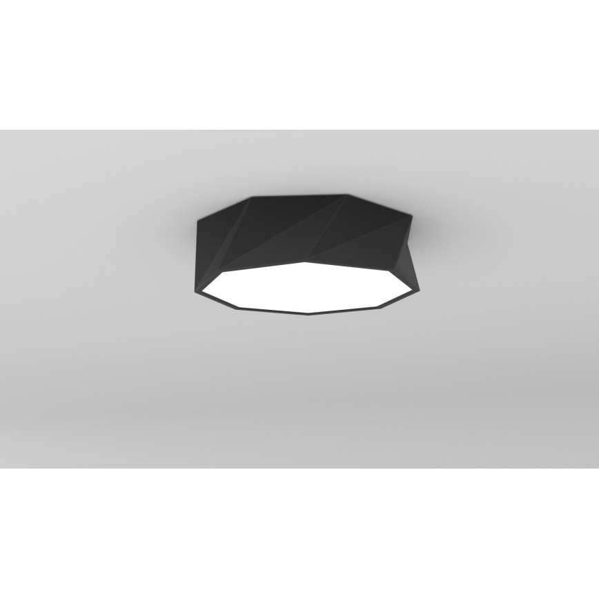 Immax NEO 07130-B40 - LED SMART Ljusreglerad taklampa DIAMANTE svart LED/31W/230V + fjärrkontroll 40cm Tuya ZigBee