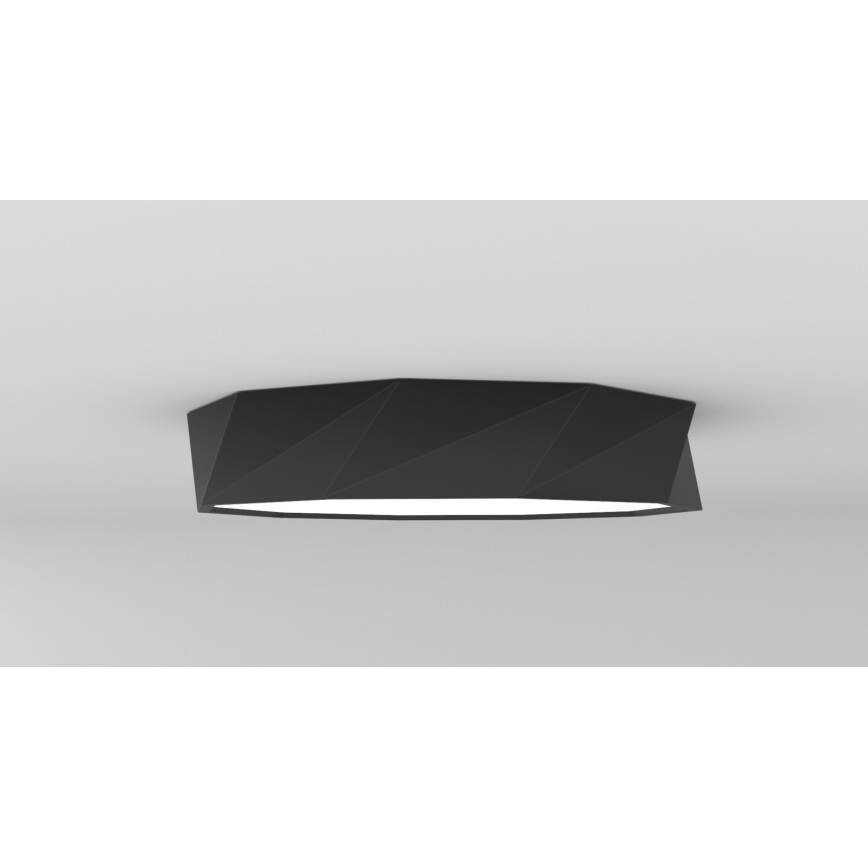 Immax NEO 07130-B60 - LED SMART Ljusreglerad taklampa DIAMANTE svart LED/43W/230V + fjärrkontroll 60cm Tuya ZigBee