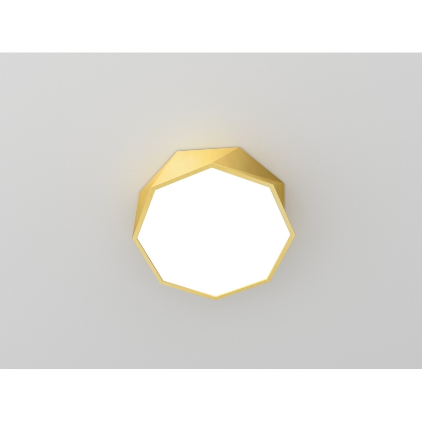 Immax NEO 07132-G40 - LED SMART Dimbar Takbelysning DIAMANTE LED/31W/230V guld 40 cm + Fjärrstyrd Tuya ZigBee