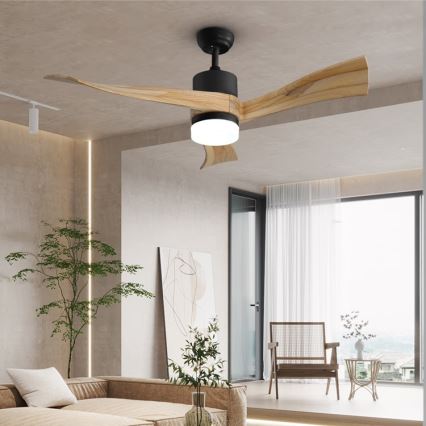 Immax NEO 07136-B - LED Dimbar takfläkt SOFISTICADO LED/18W/230V ek Wi-Fi Tuya + fjärrkontroll