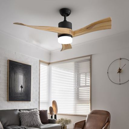Immax NEO 07136-B - LED Dimbar takfläkt SOFISTICADO LED/18W/230V ek Wi-Fi Tuya + fjärrkontroll