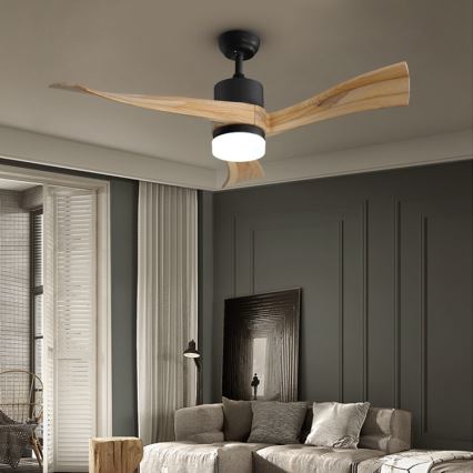 Immax NEO 07136-B - LED Dimbar takfläkt SOFISTICADO LED/18W/230V ek Wi-Fi Tuya + fjärrkontroll