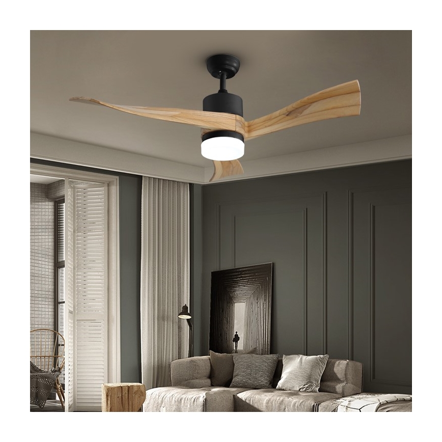 Immax NEO 07136-B - LED Dimbar takfläkt SOFISTICADO LED/18W/230V ek Wi-Fi Tuya + fjärrkontroll
