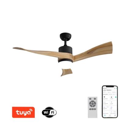 Immax NEO 07136-B - LED Dimbar takfläkt SOFISTICADO LED/18W/230V ek Wi-Fi Tuya + fjärrkontroll