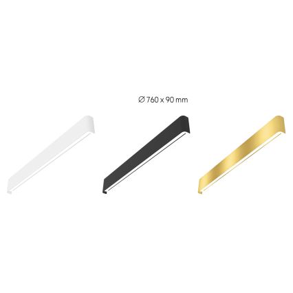 Immax NEO 07137-G - LED SMART Ljusreglerad vägglampa LINEA guld LED/40W/230V + fjärrkontroll 76 cm Tuya ZigBee