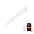 Immax NEO 07137-W - LED SMART Dimbar vägglampa LINEA vit LED/40W/230V + fjärrkontroll 76 cm Tuya ZigBee