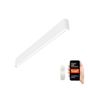 Immax NEO 07137-W - LED SMART Ljusreglerad vägglampa LINEA vit LED/40W/230V + fjärrkontroll 76 cm Tuya ZigBee