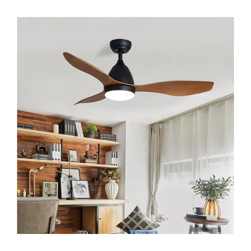 Immax NEO 07141-B - LED Takfläkt NEO LITE FRESCO LED/18W/230V Tuya Wi-Fi svart/brun + fjärrkontroll