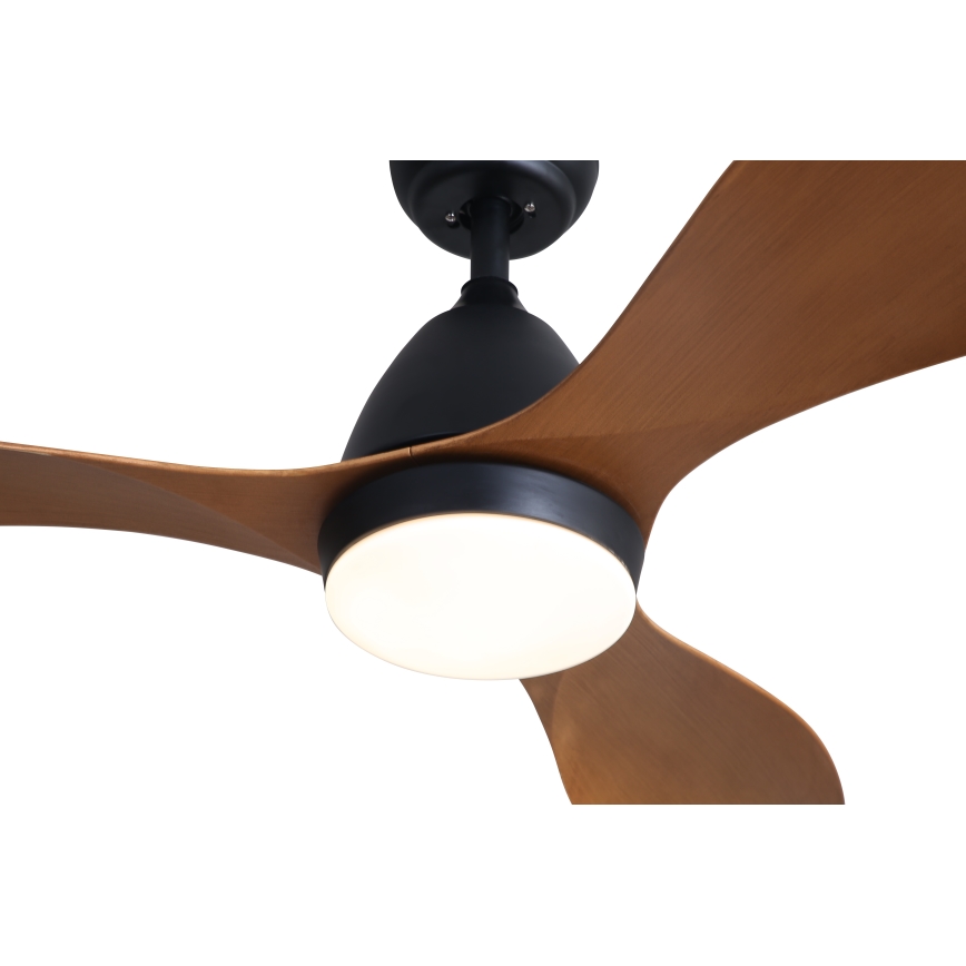Immax NEO 07141-B - LED Takfläkt NEO LITE FRESCO LED/18W/230V Tuya Wi-Fi svart/brun + fjärrkontroll