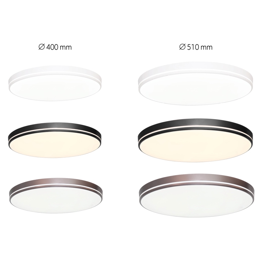 Immax NEO 07148-B51 - LED ljusreglerad taklampa  NEO LITE AREAS LED/48W/230V Tuya Wi-Fi svart  + fjärrkontroll