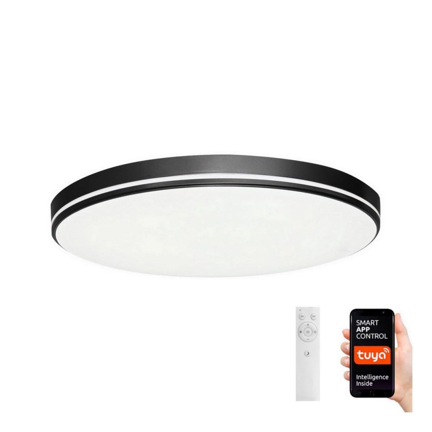 Immax NEO 07148-B51 - LED ljusreglerad taklampa  NEO LITE AREAS LED/48W/230V Tuya Wi-Fi svart  + fjärrkontroll