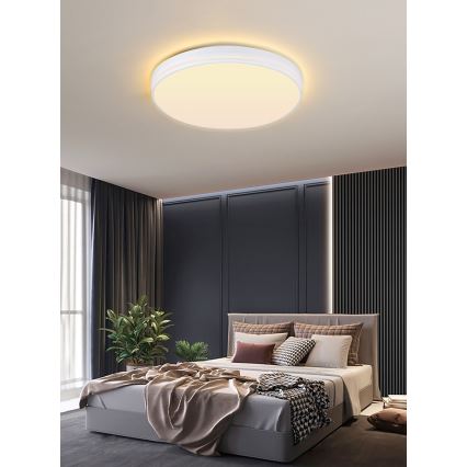 Immax NEO 07149-W51 - LED ljusreglerad taklampa  NEO LITE AREAS LED/48W/230V Tuya Wi-Fi vit  + fjärrkontroll