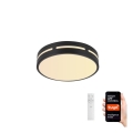 Immax NEO 07152-B40 - LED Dimbar lampa NEO LITE PERFECTO LED/24W/230V Wi-Fi Tuya svart+ fjärrkontroll