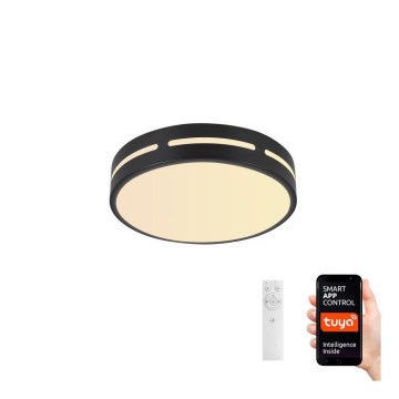 Immax NEO 07152-B40 - LED Dimbar lampa NEO LITE PERFECTO LED/24W/230V Wi-Fi Tuya svart+ fjärrkontroll