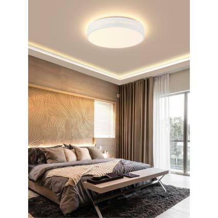 Immax NEO 07153-W30 - LED Dimbar taklampa NEO LITE PERFECTO LED/24W/230V Wi-Fi Tuya vit+ fjärrkontroll