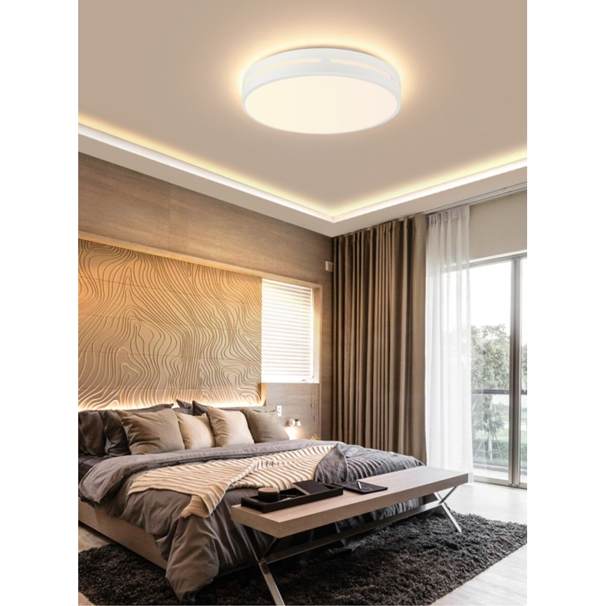 Immax NEO 07153-W50 - LED Dimbar taklampa NEO LITE PERFECTO LED/48W/230V Wi-Fi Tuya vit+ fjärrkontroll