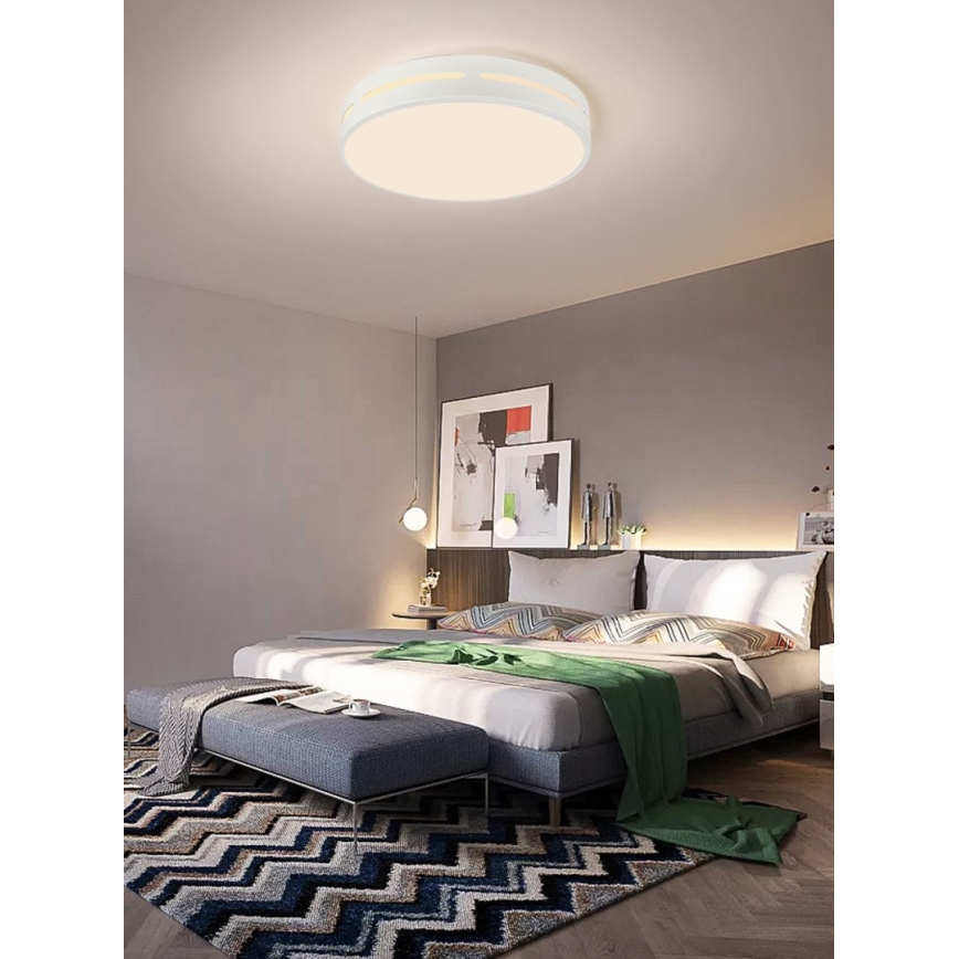 Immax NEO 07153-W50 - LED Dimbar taklampa NEO LITE PERFECTO LED/48W/230V Wi-Fi Tuya vit+ fjärrkontroll