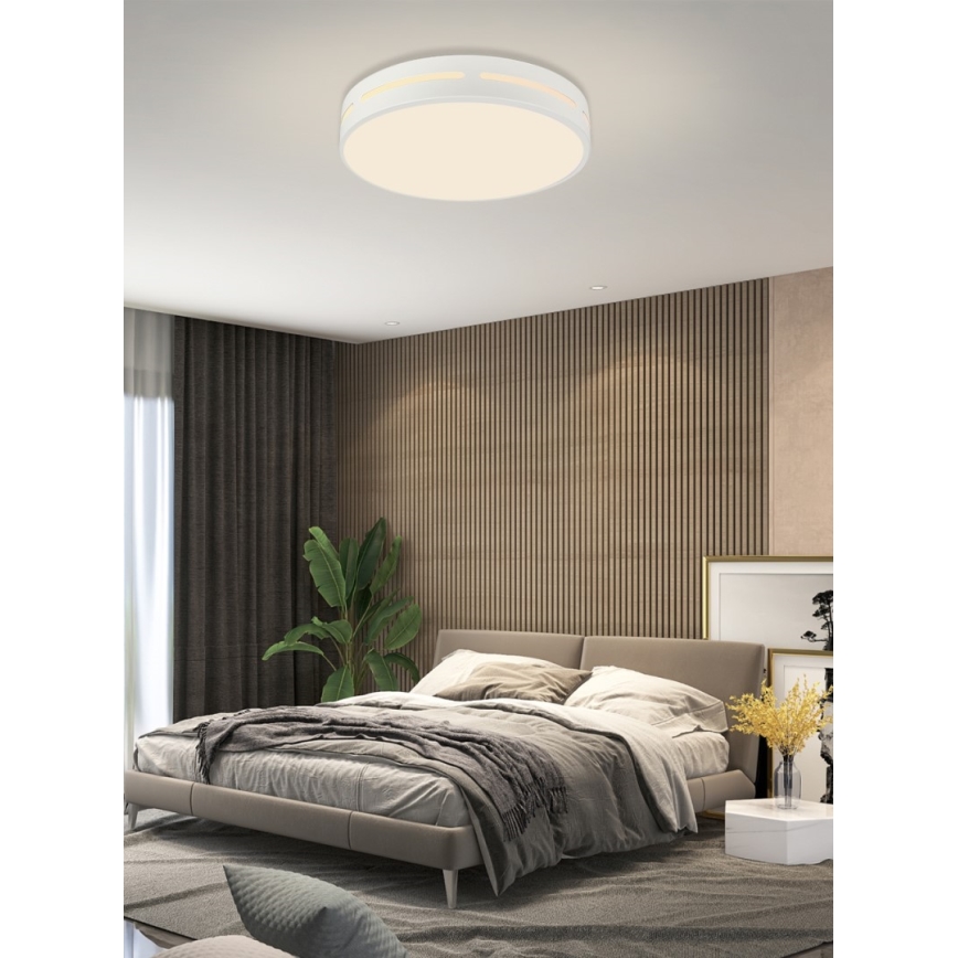 Immax NEO 07153-W50 - LED Dimbar taklampa NEO LITE PERFECTO LED/48W/230V Wi-Fi Tuya vit+ fjärrkontroll