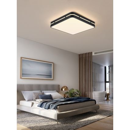 Immax NEO 07154-B30 - LED dimbar taklampa NEO LITE PERFECTO LED/24W/230V Wi-Fi Tuya svart + fjärrkontroll